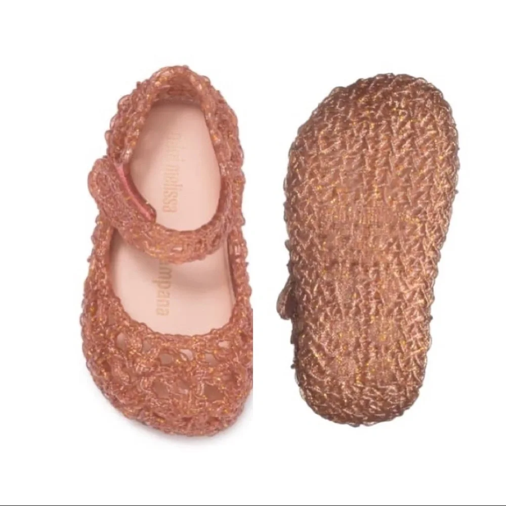 New Mini Melissa Campana Crochet Mary Jane Flat